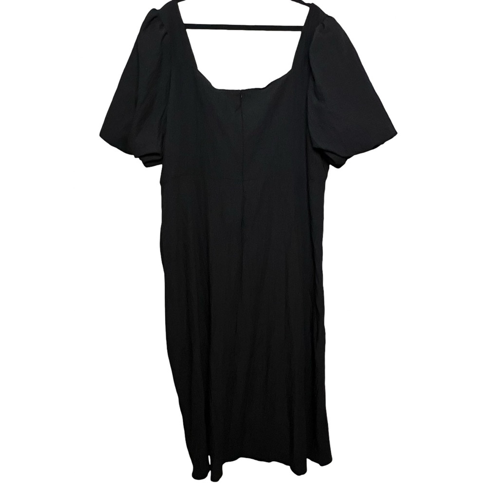 Pretty Little Thing Puff Sleeve Ruched Split Side Midi Dress - Picture 6 of 9